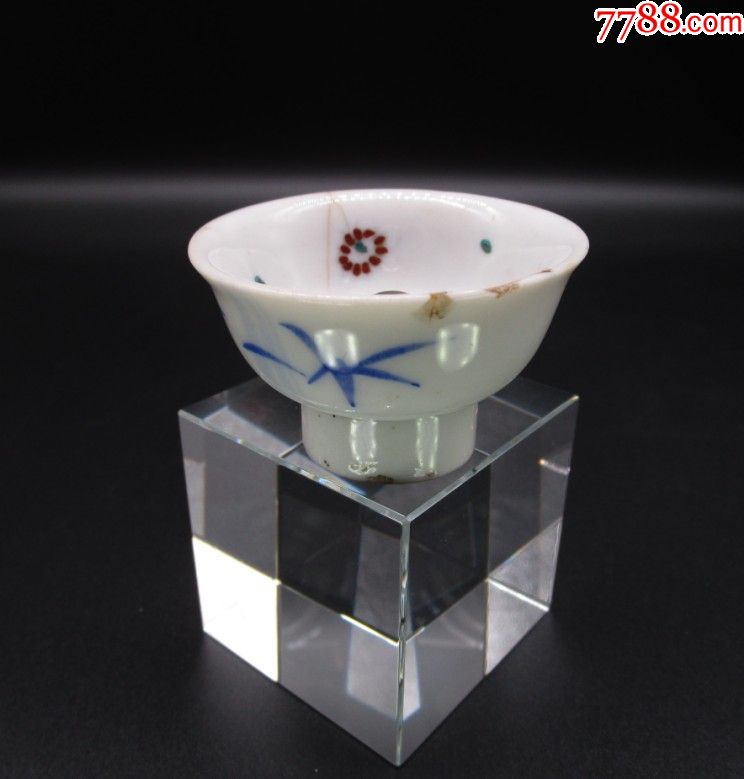 民国美人杯显影杯酒盅