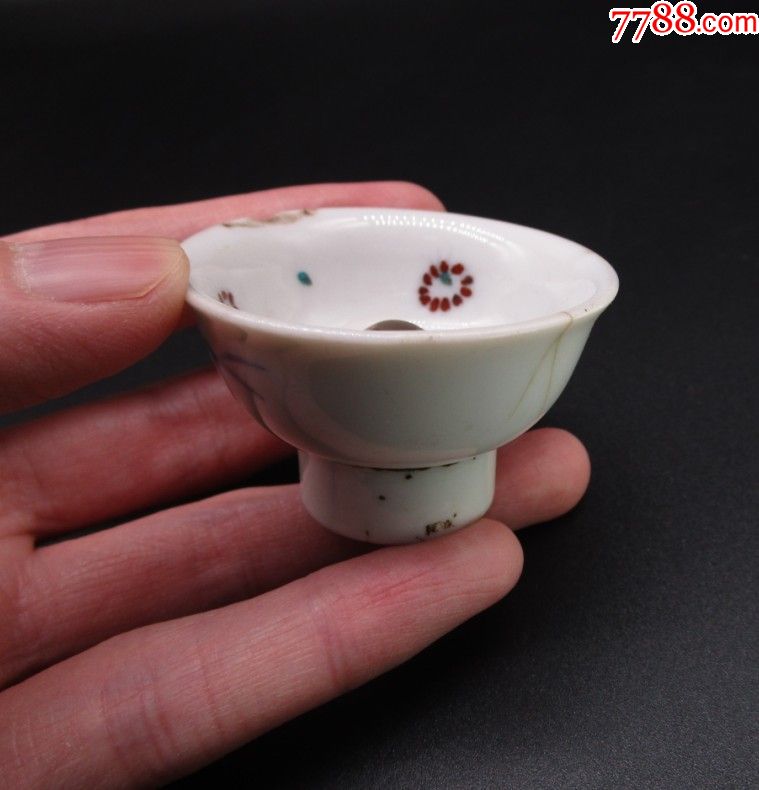 民国美人杯显影杯酒盅