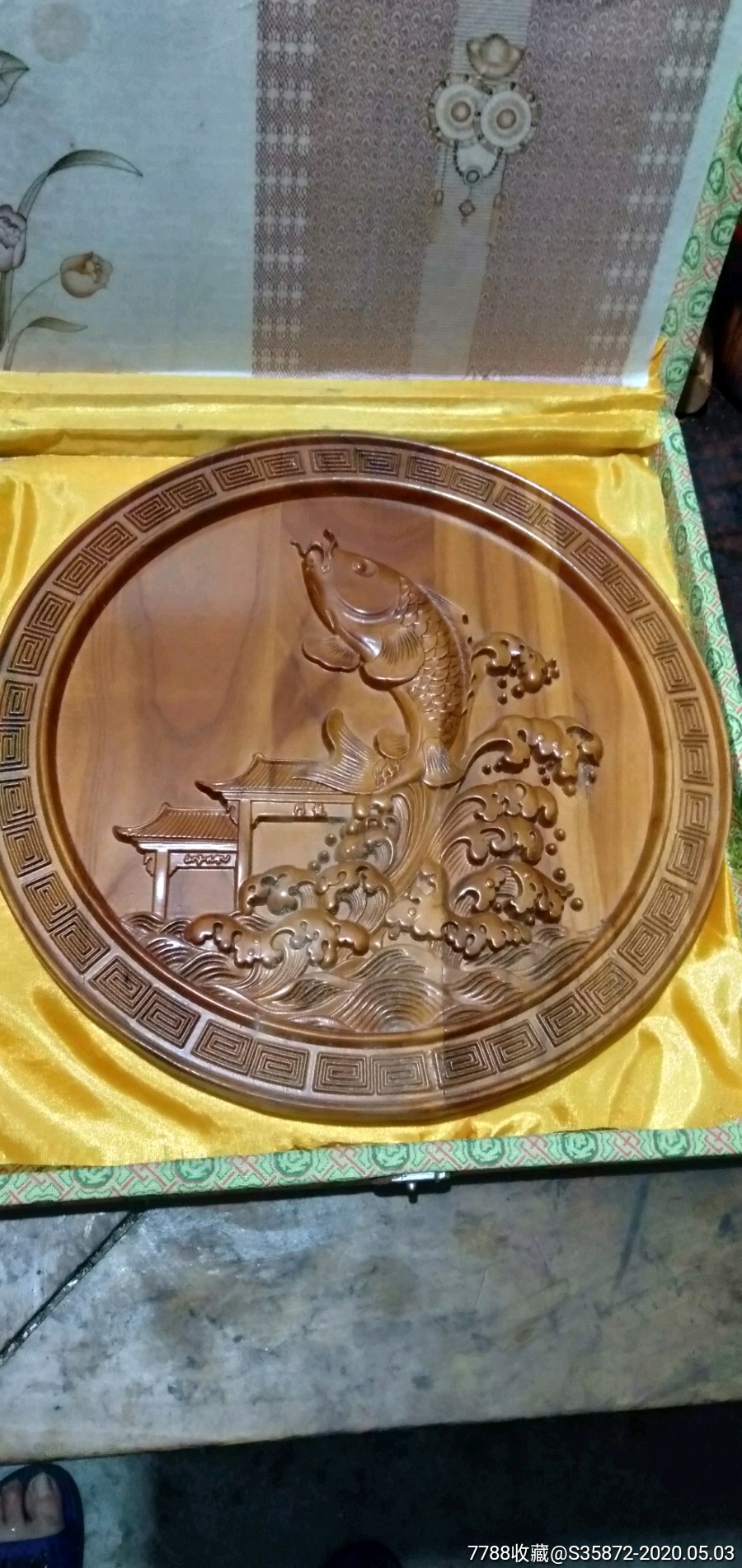 木雕鲤鱼跳龙门