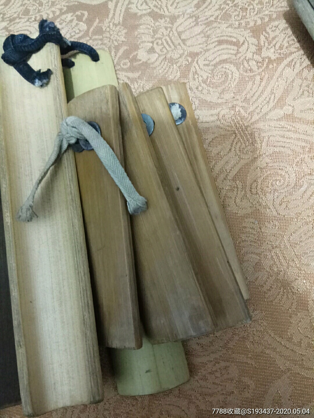 老民族乐器竹制品快板玩具五个.