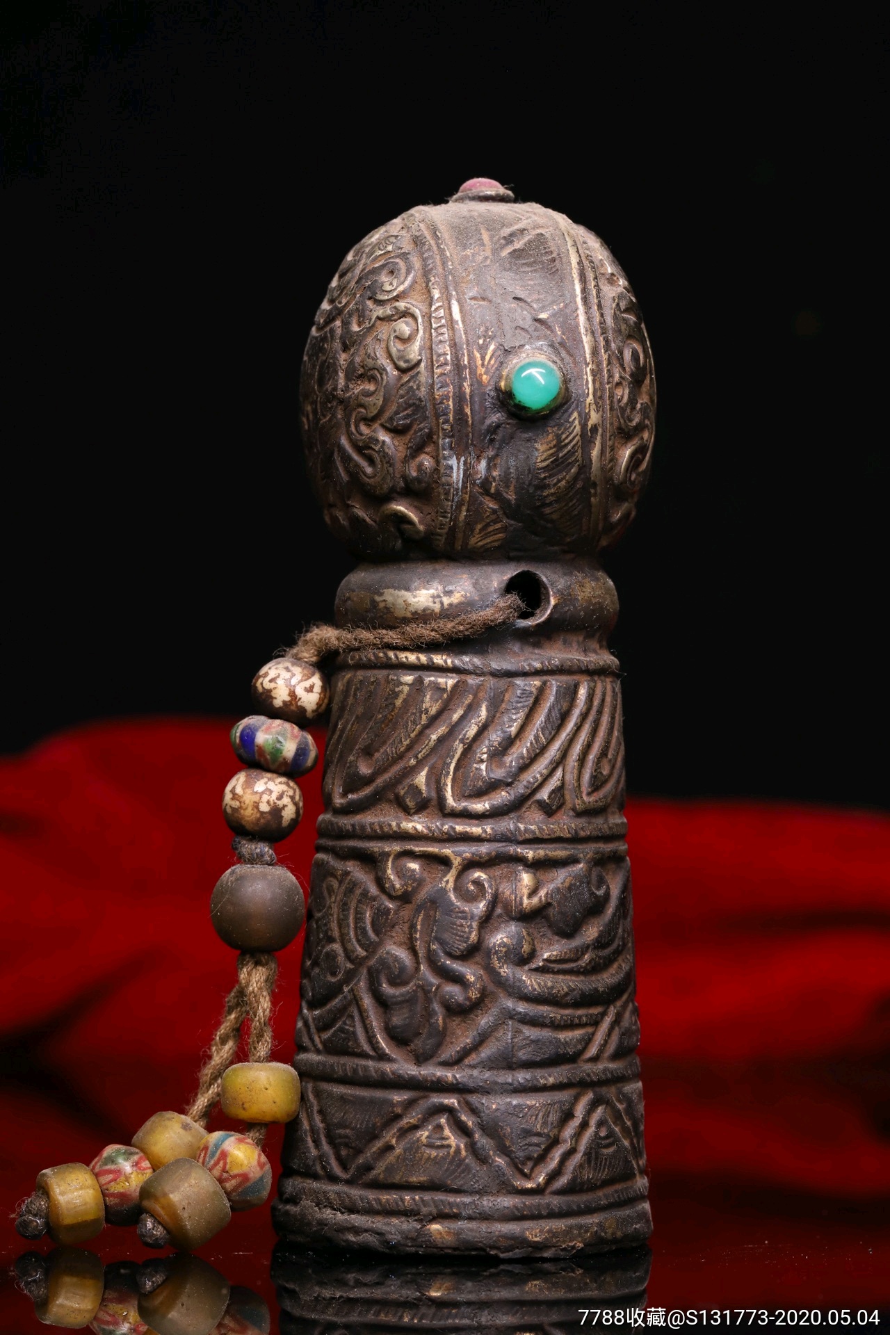 藏地老法印铜藏印铜胎纯手工敲打錾刻老法印