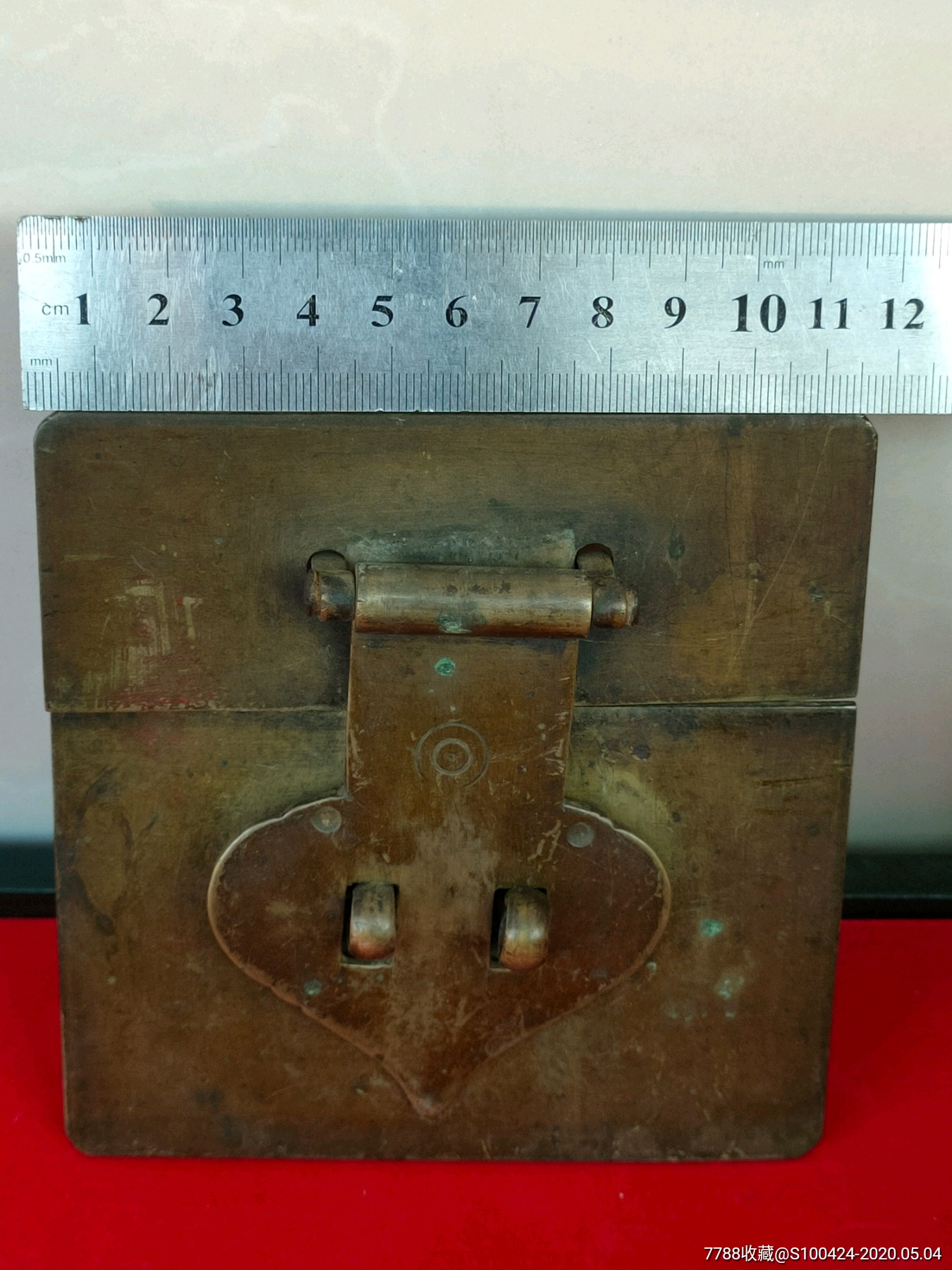 民国木柜铜锁扣一套完整