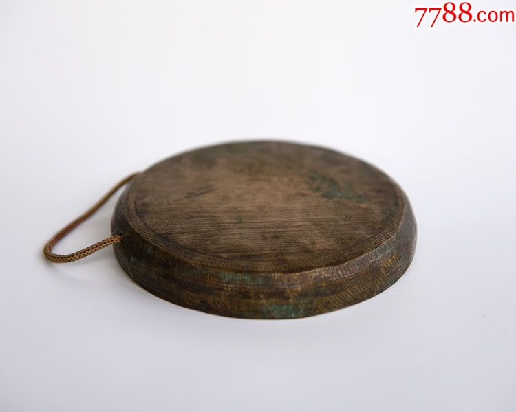 清代纯手工小锣古董精品铜锣(15cm)马锣手锣古典乐器