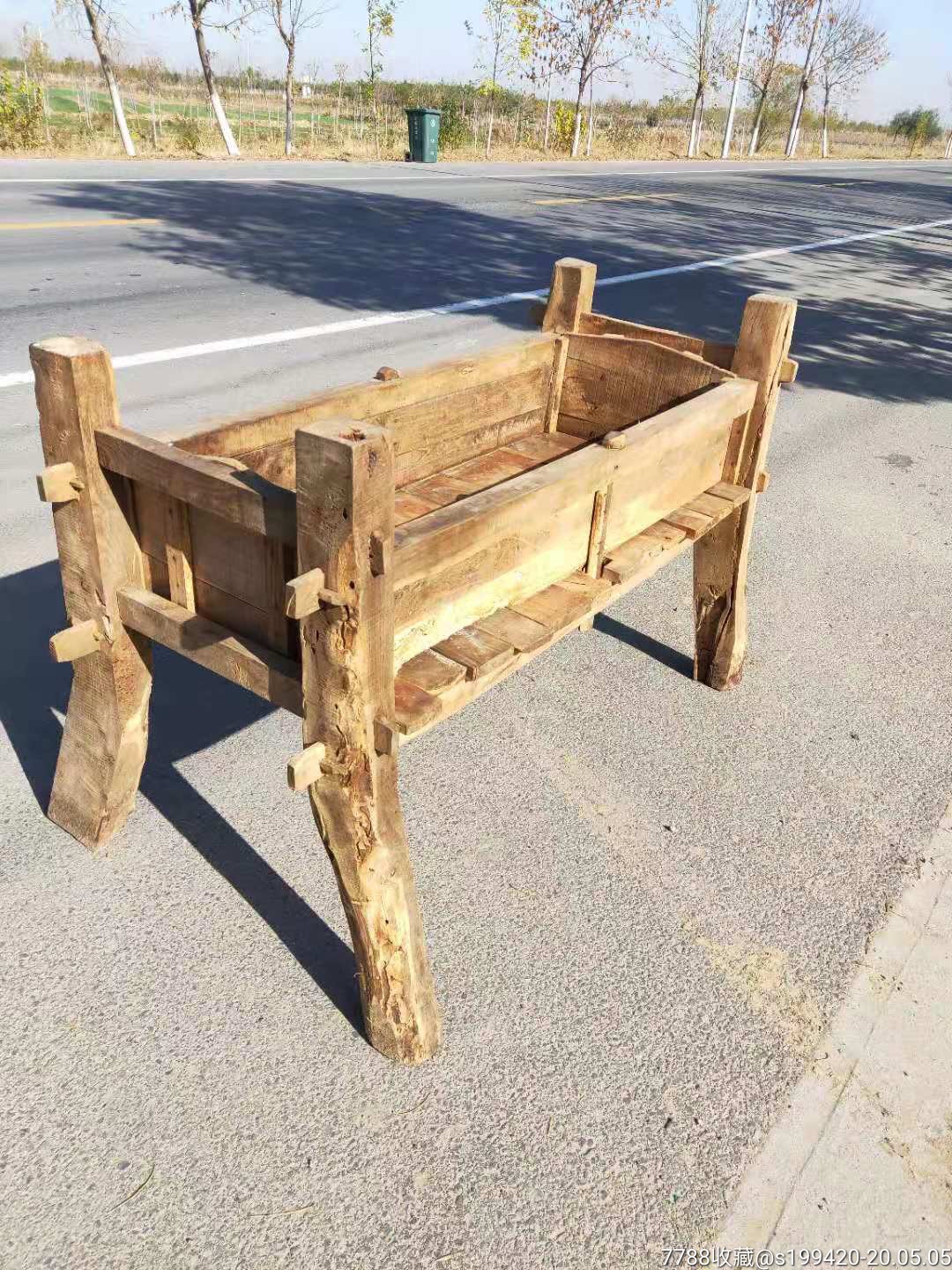 老榆木马槽全品无修清洗干净包老适合酒店会所室内外养花最佳