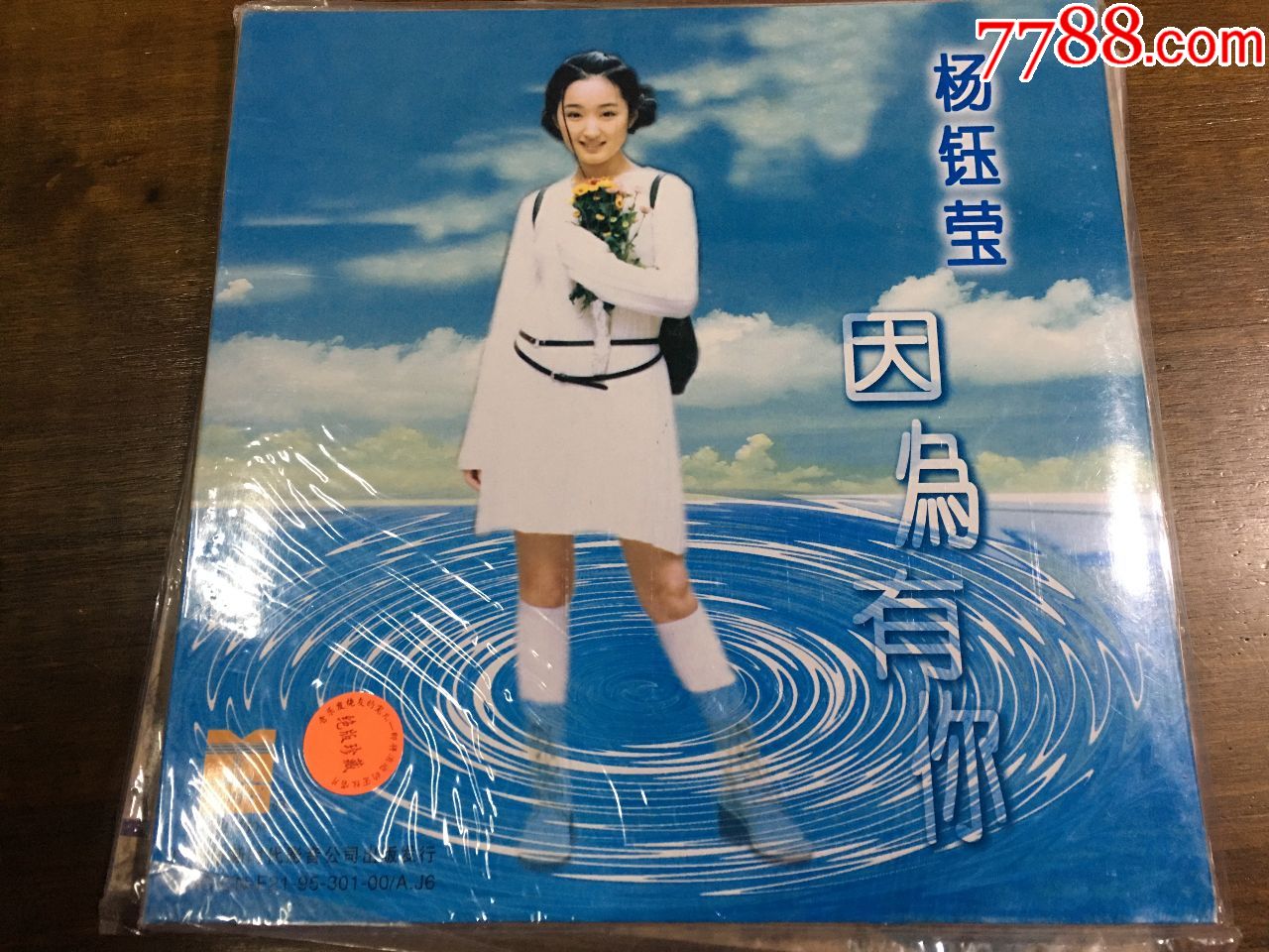 罕见全新老版杨钰莹罕见唱片lp因为有你,天各一方,老式熟塑封