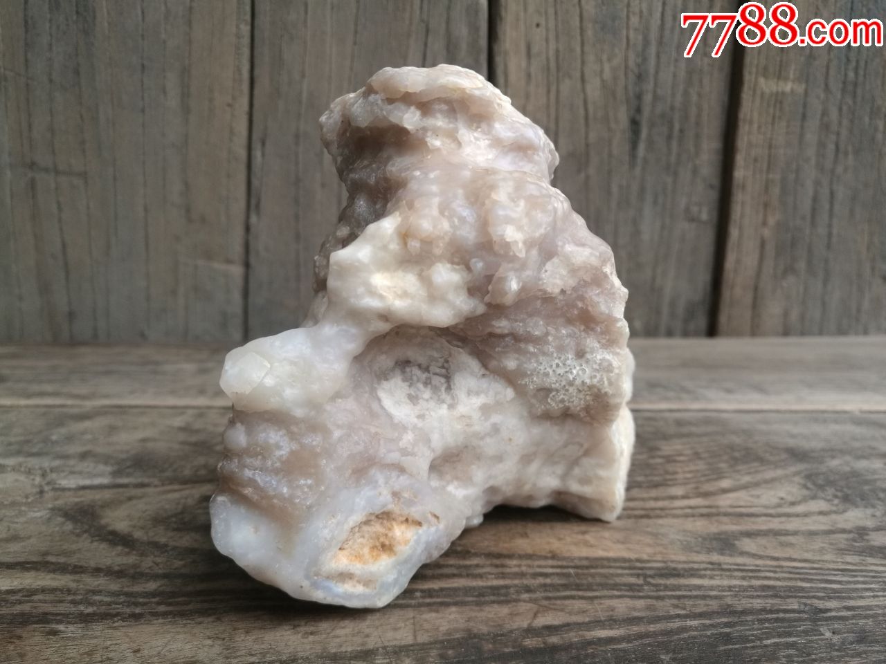 奇石沙漠漆戈壁风凌石带洞白色戈壁玛瑙原石摆件天然石花插线香插