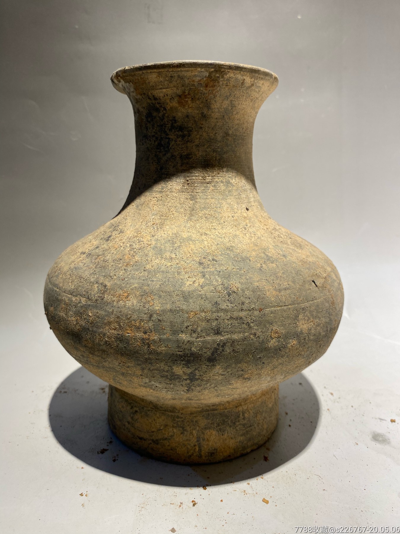 古玩陶器古董汉代陶壶