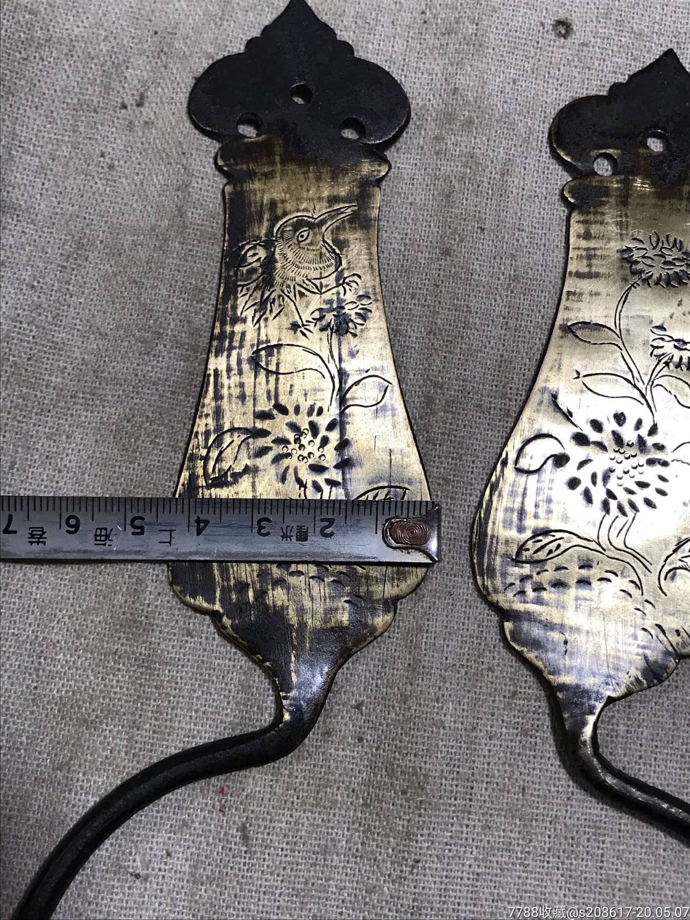 清末民国时期铜蚊帐钩 铜帐钩子_价格155.