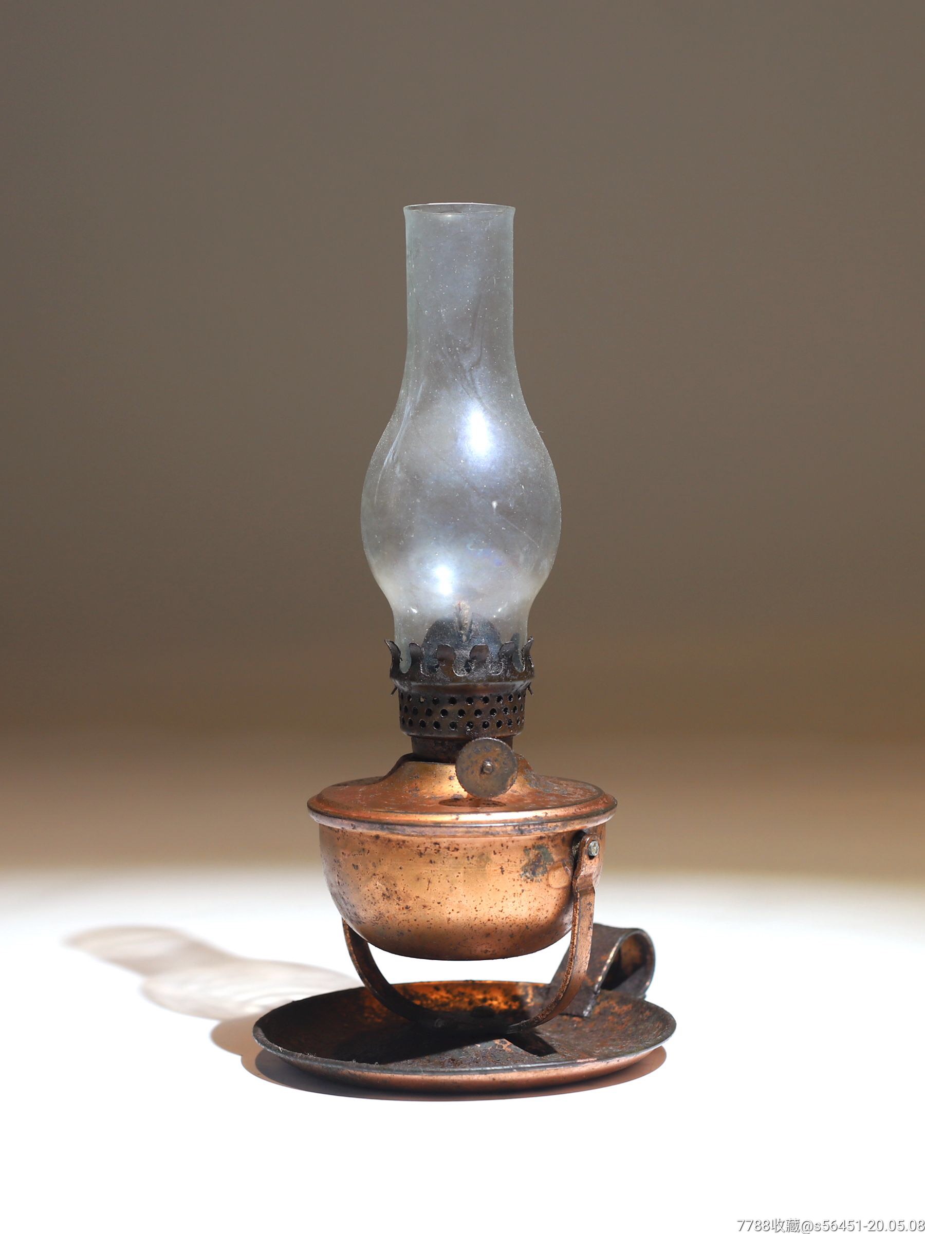 袖珍两用小煤油罩灯