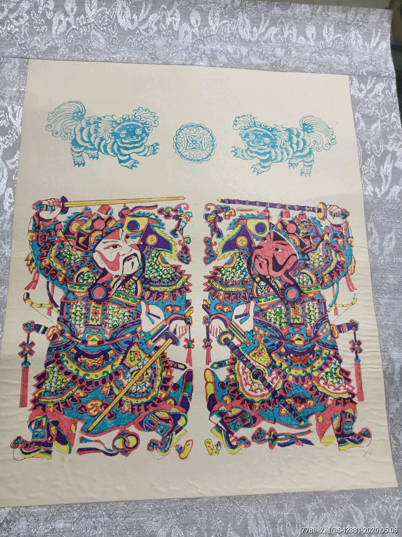 秦琼敬德门神年画3025