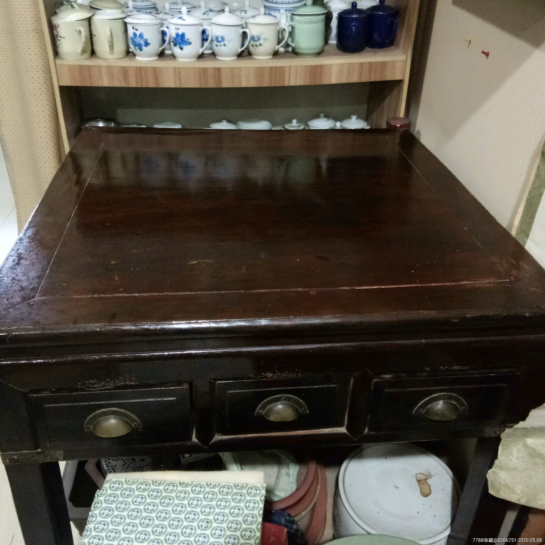 清代完整四方罗汉桌_木桌/几/案_滕王阁眼镜老徐店【7788收藏__收藏