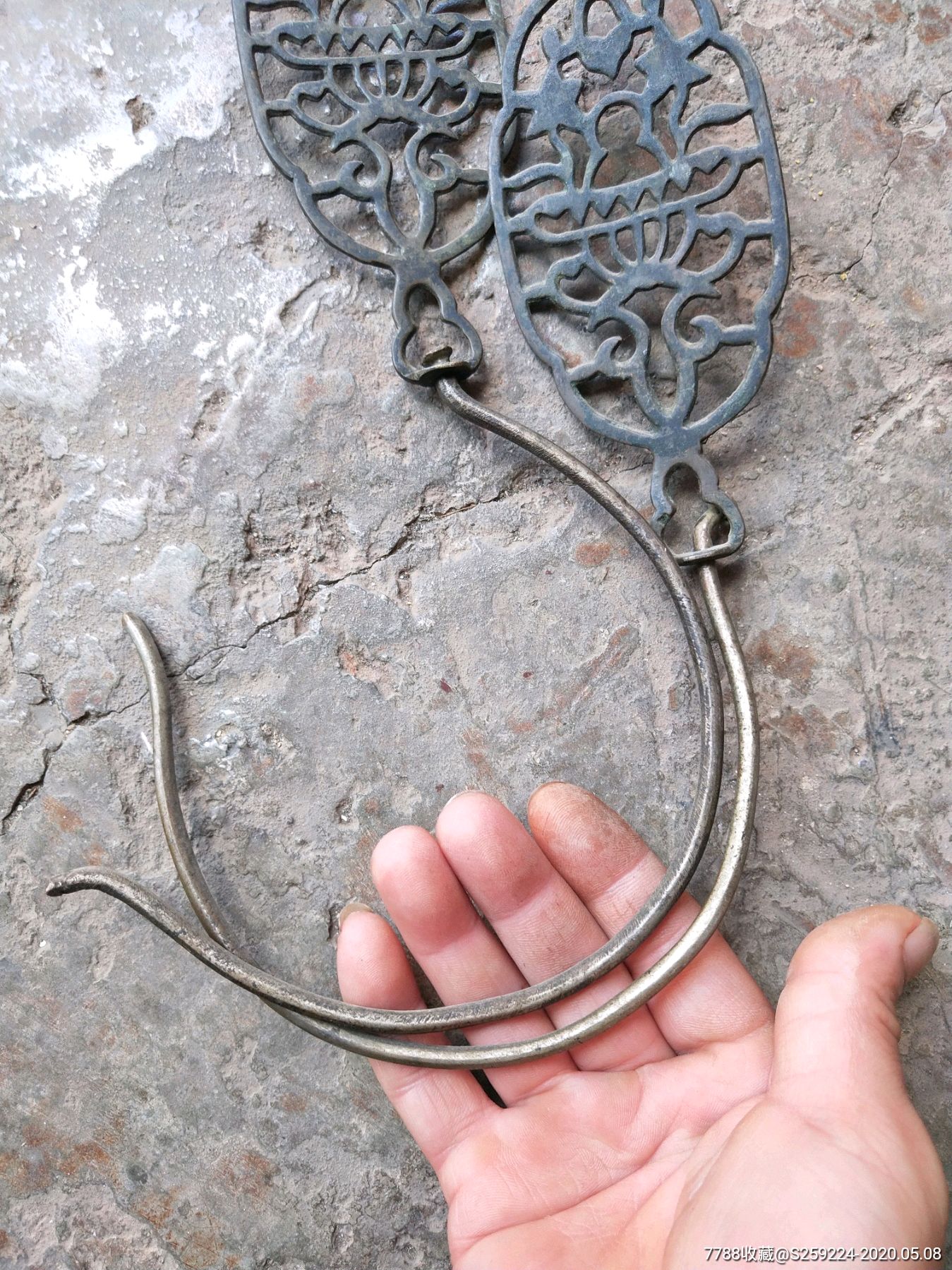 老铜蚊帐钩一对_铜杂件_图片鉴赏_收藏价格_7788铜器收藏