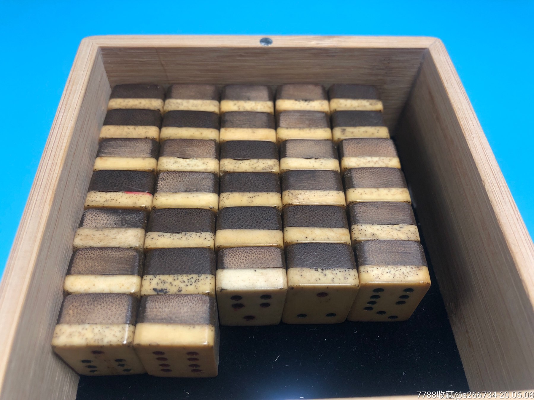 晚清竹骨牌九一套