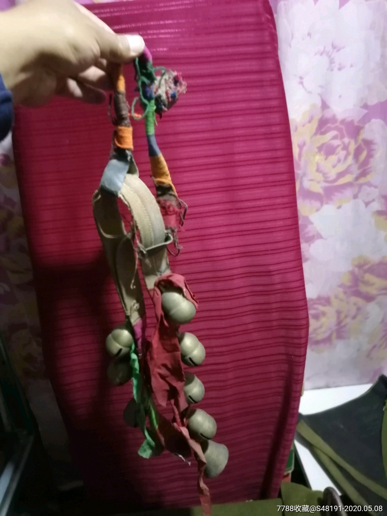 牲口用铜摇玲一套-铜铃/铃铛-7788收藏