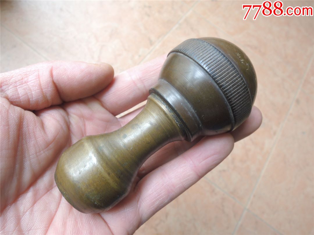 怀旧收藏2005解放前后大号厚料胶木手柄铜杆手摇柄把手档把230g