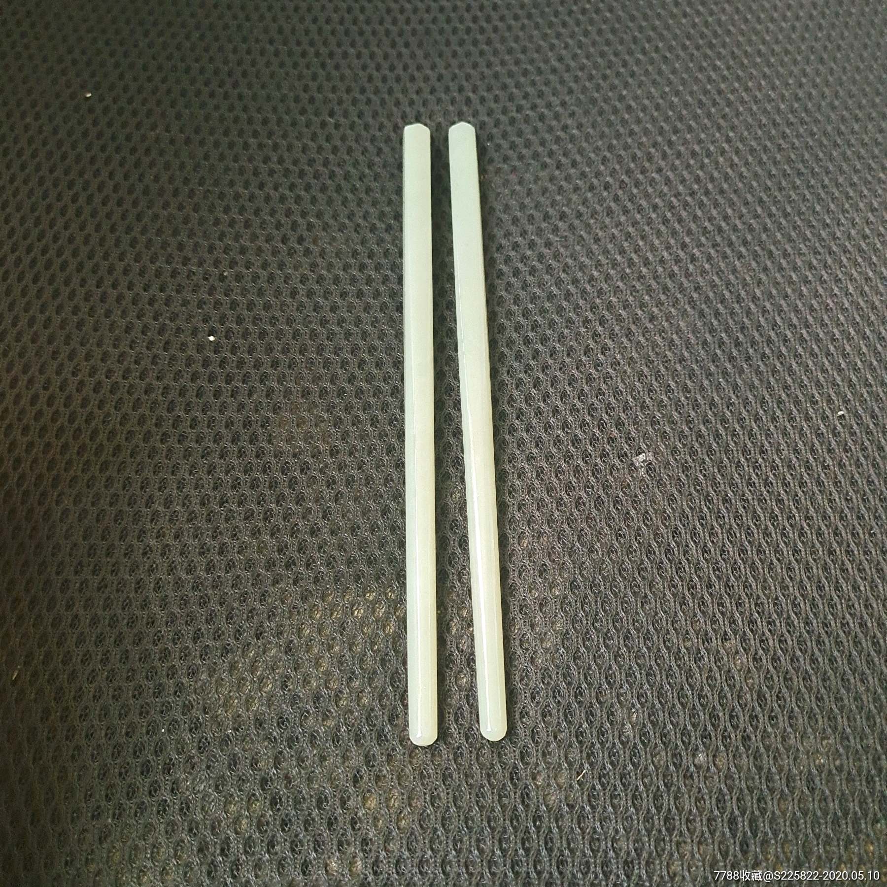 清末民国和田玉筷子一双