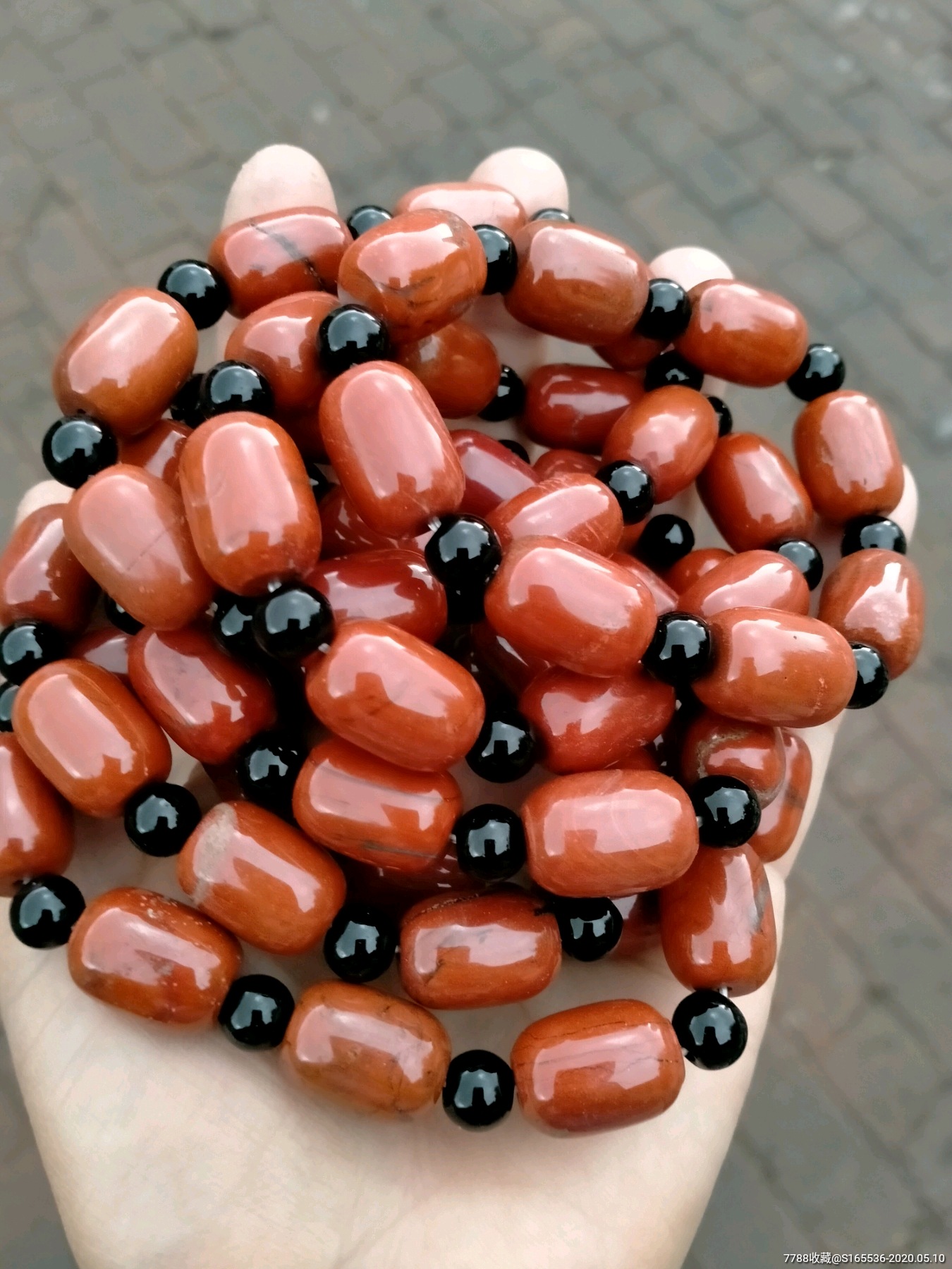 南红石,清仓1.3*1.75厘米,男款高端生日礼物手串手持珠车把串