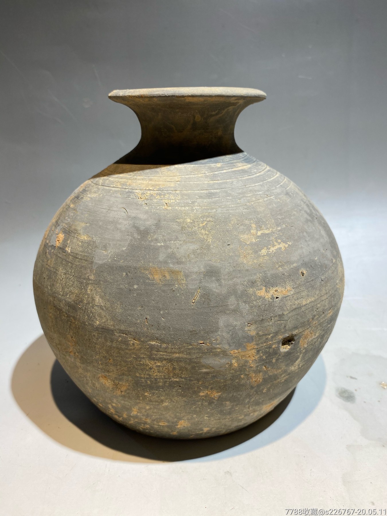 古玩陶器古董汉代陶瓶