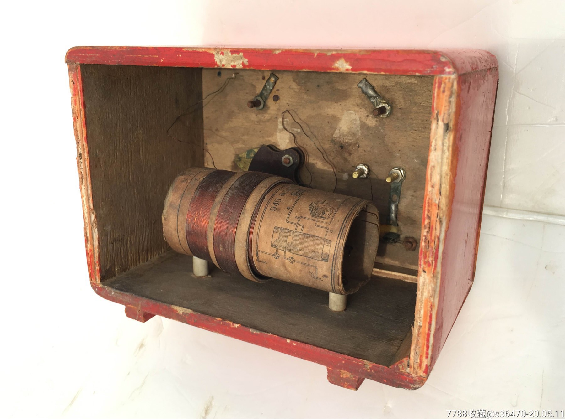 "高乐牌"红壳矿石收音机.-收音机-7788收藏