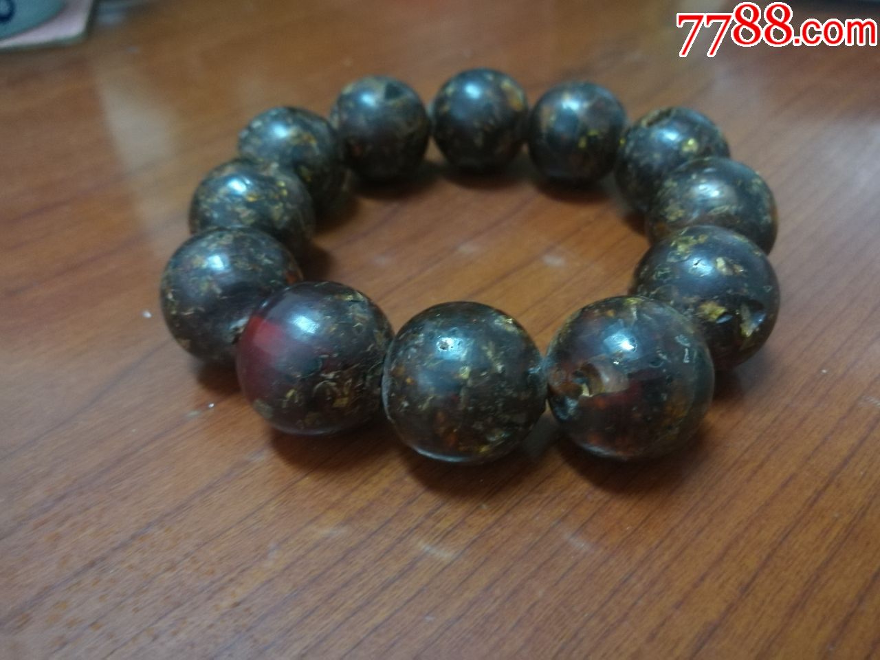 清代老琥珀手串