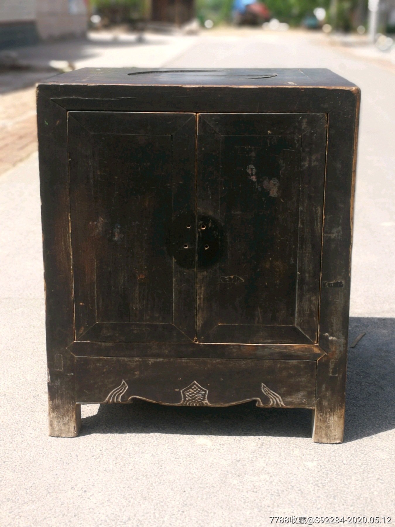 清代榆木火盆架