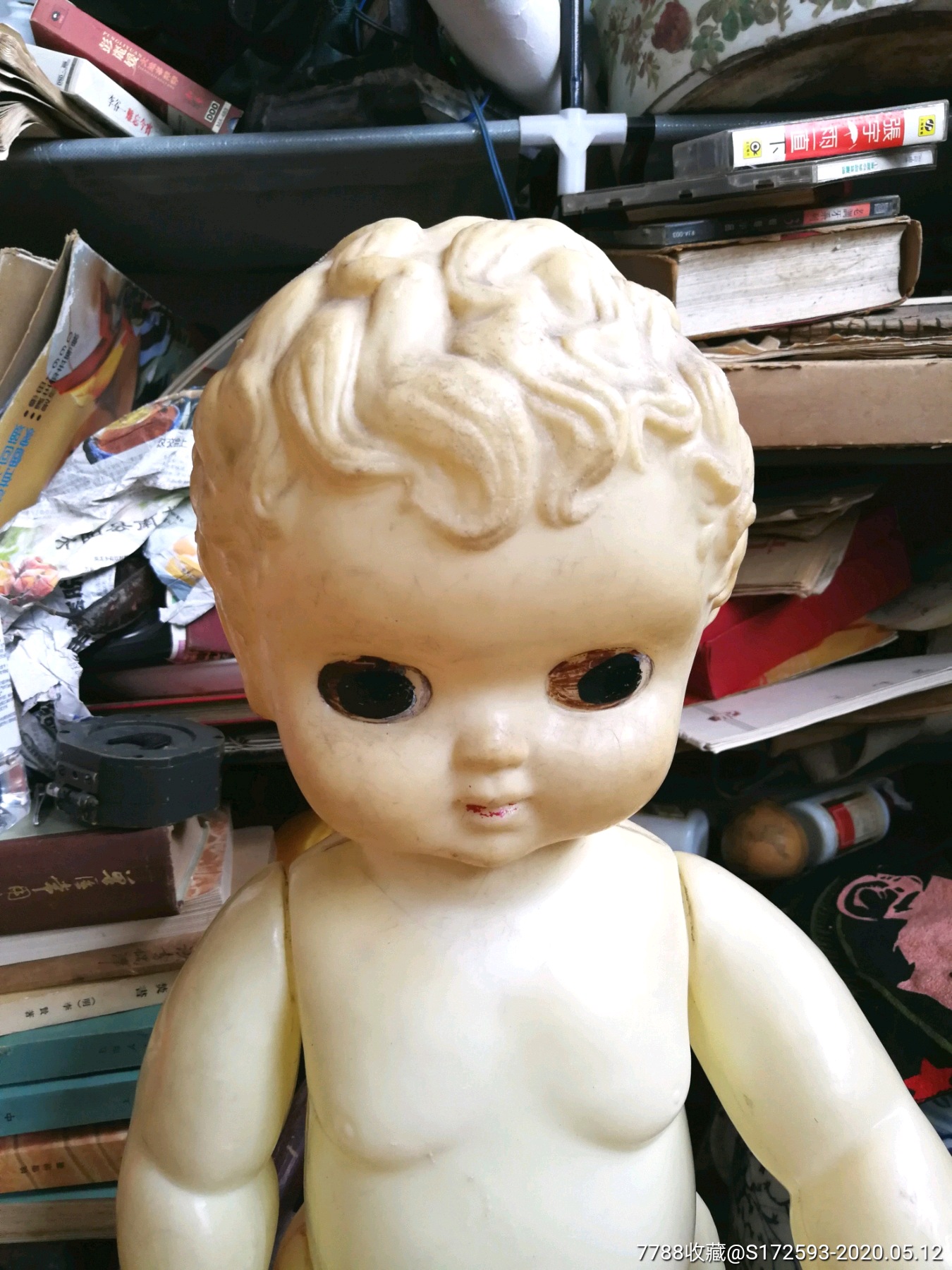 怀旧收藏(80年代塑料大娃娃)高62厘米