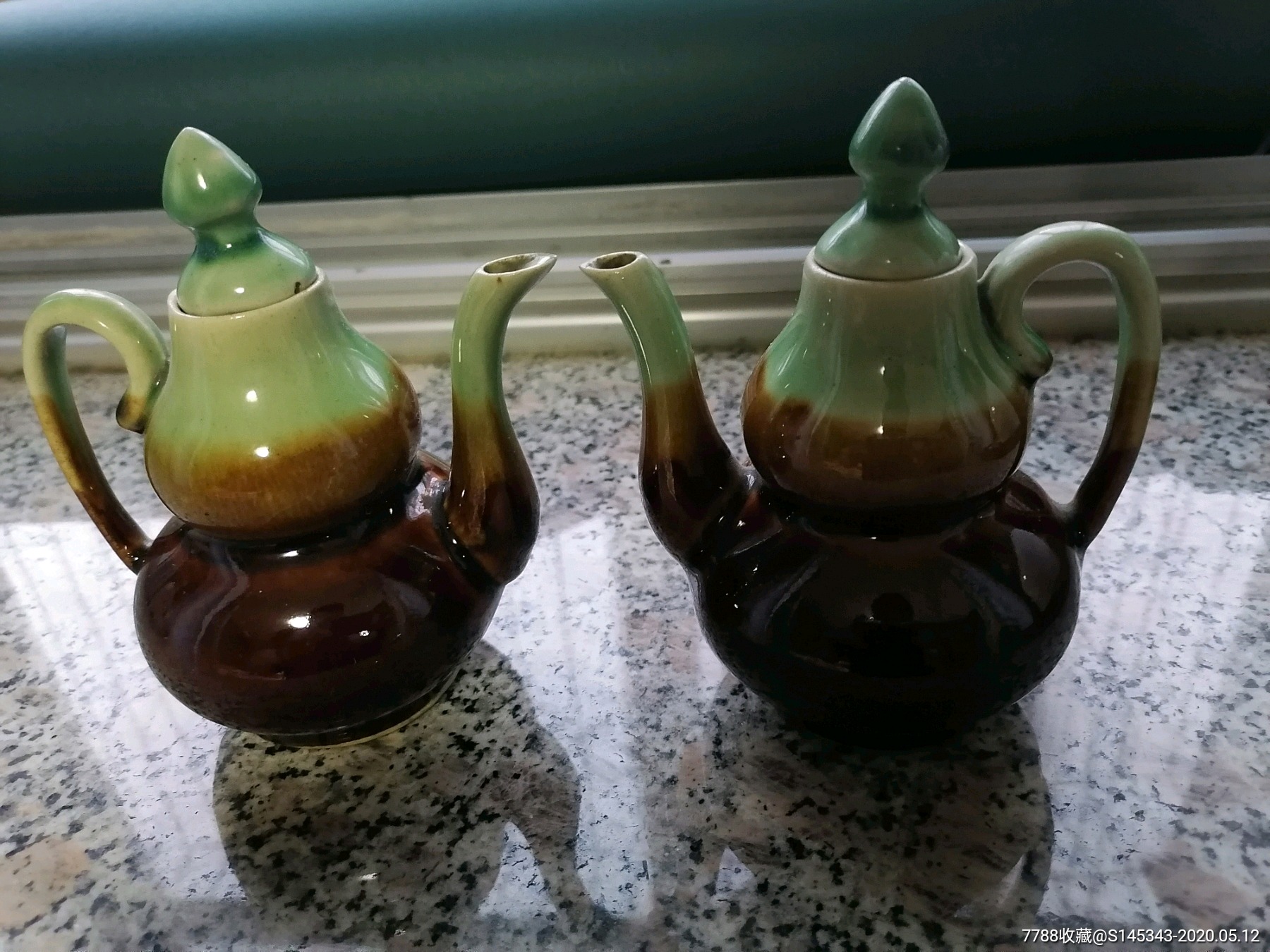老酒壶老葫芦酒壶老热酒器老酒具老瓷壶