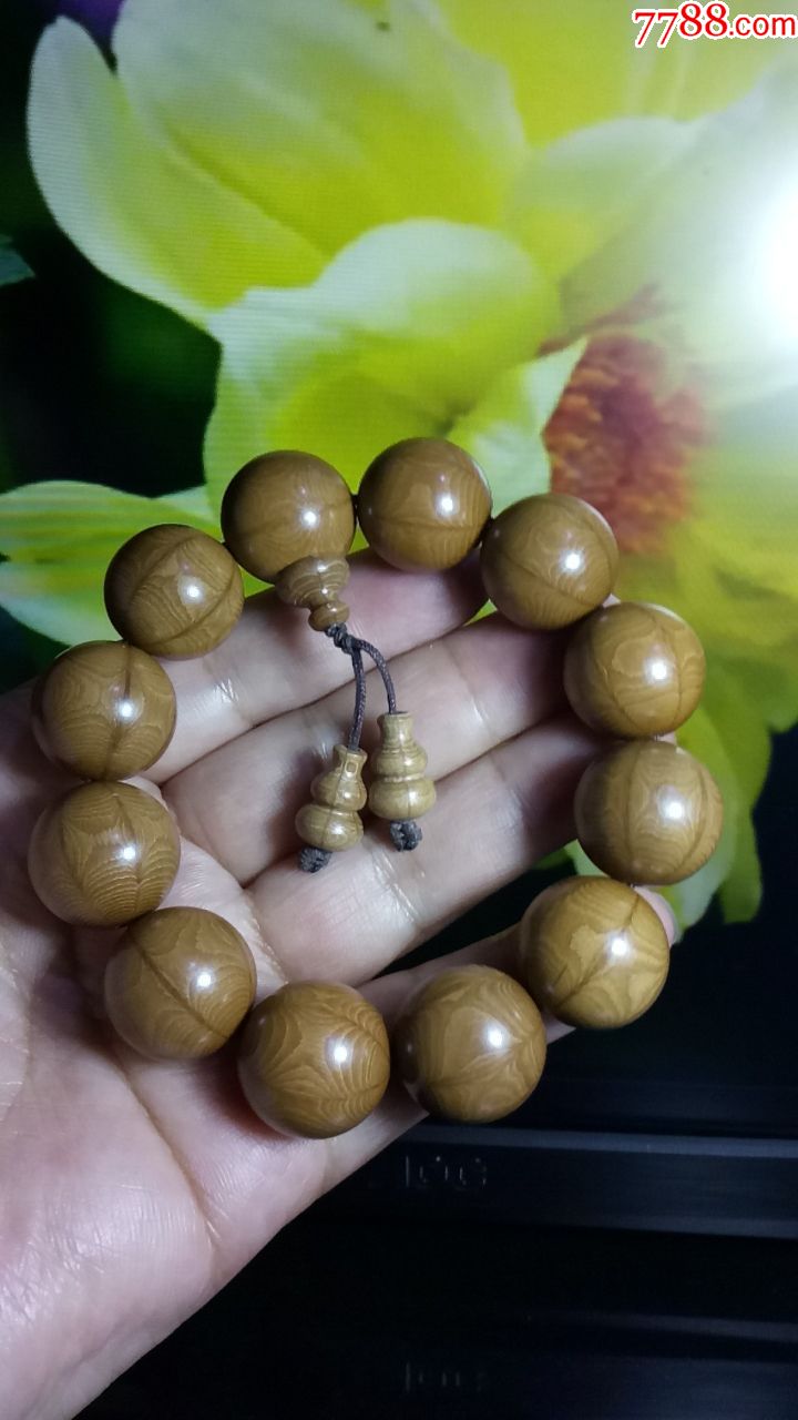 降龙木配弟子葫芦手串20mm12棵珠