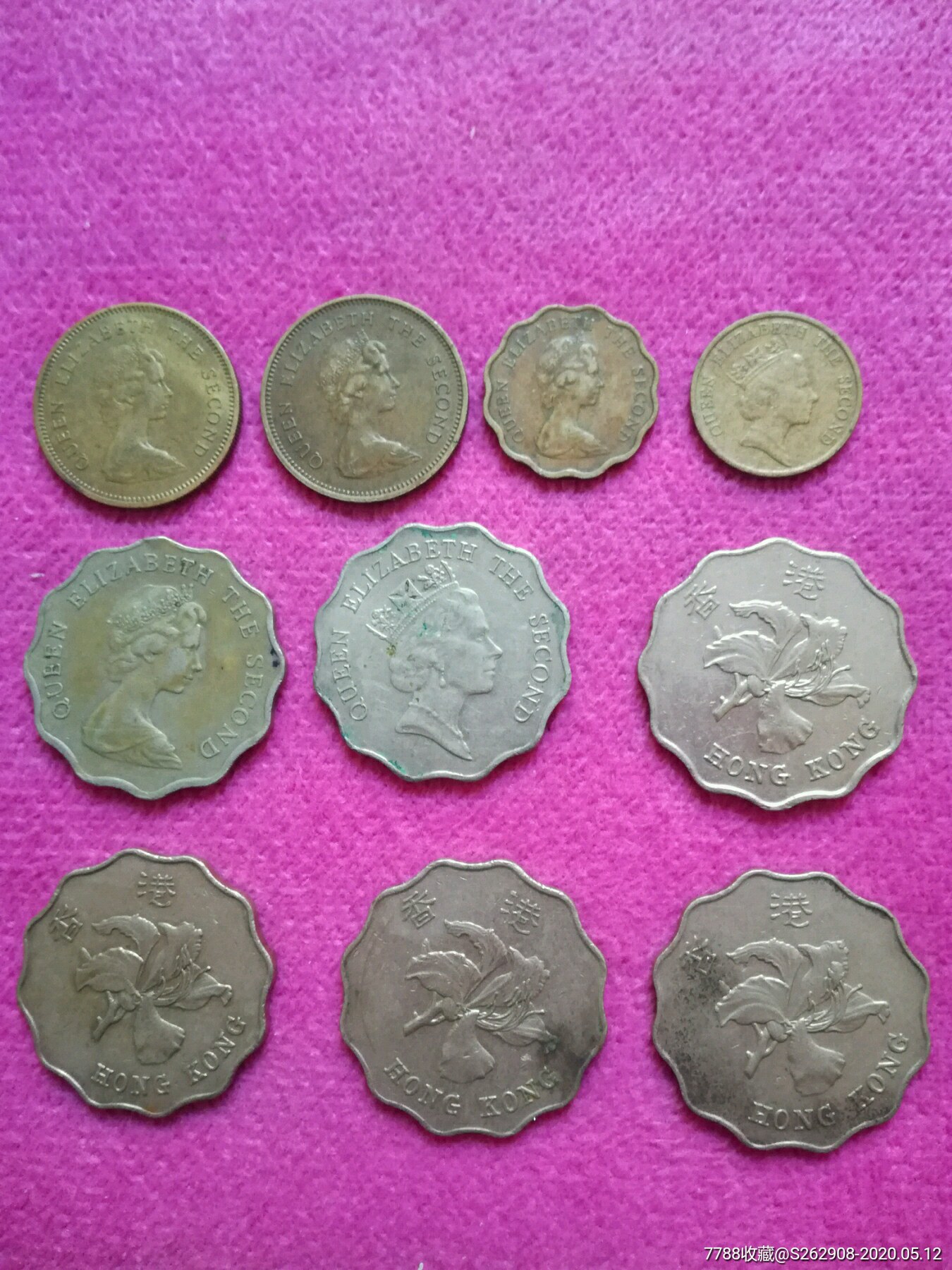 10个香港硬币