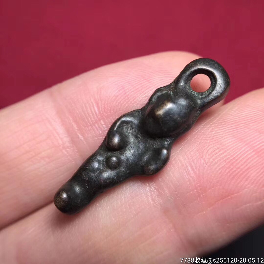 藏传佛教法器黑漆古托甲