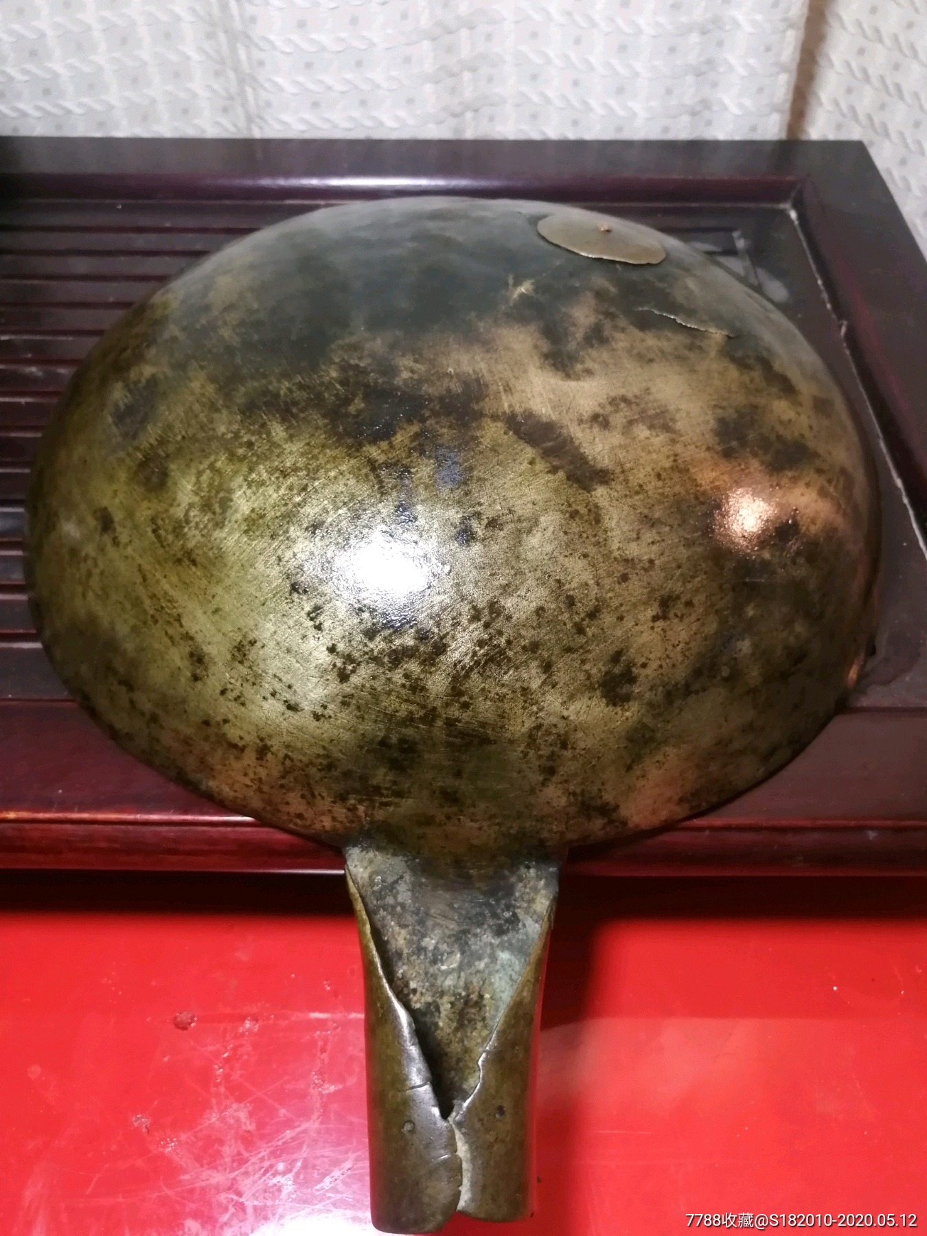 老物件!晚清民国老黄铜大瓢!长32口径26重530克!包浆漂亮,老相自然!