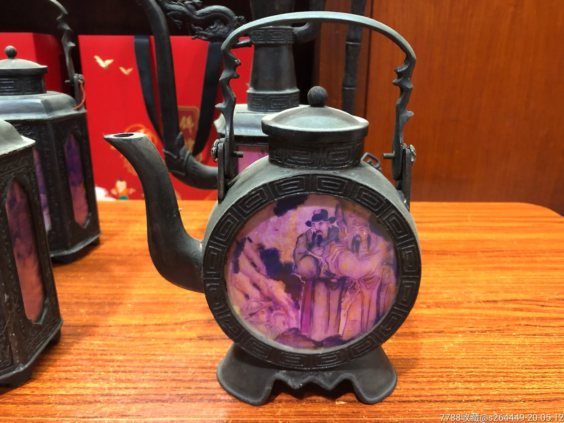 泰国回流-画像提梁老锡壶