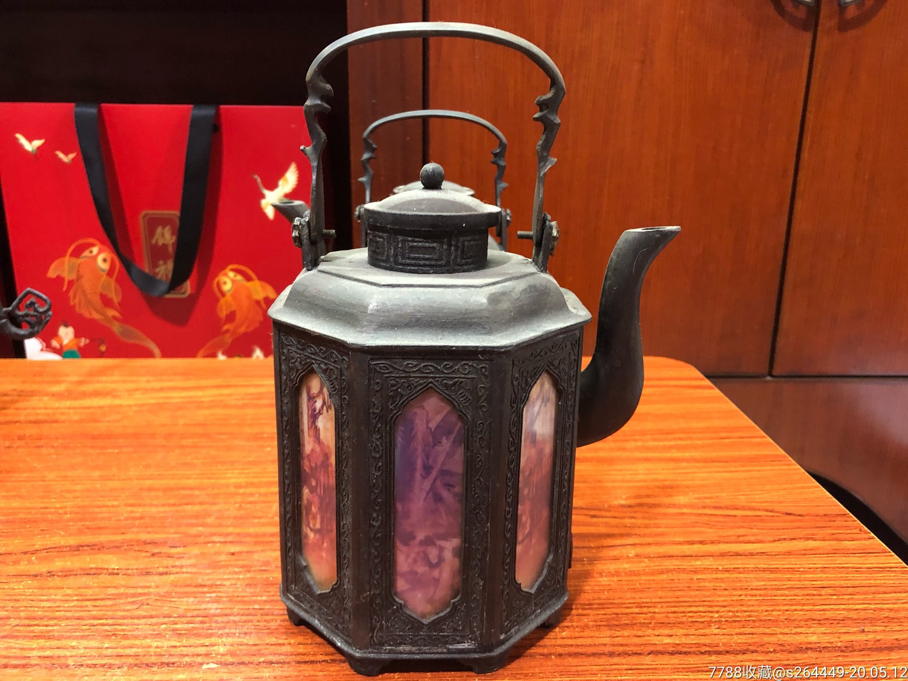 泰国回流-画像提梁老锡壶