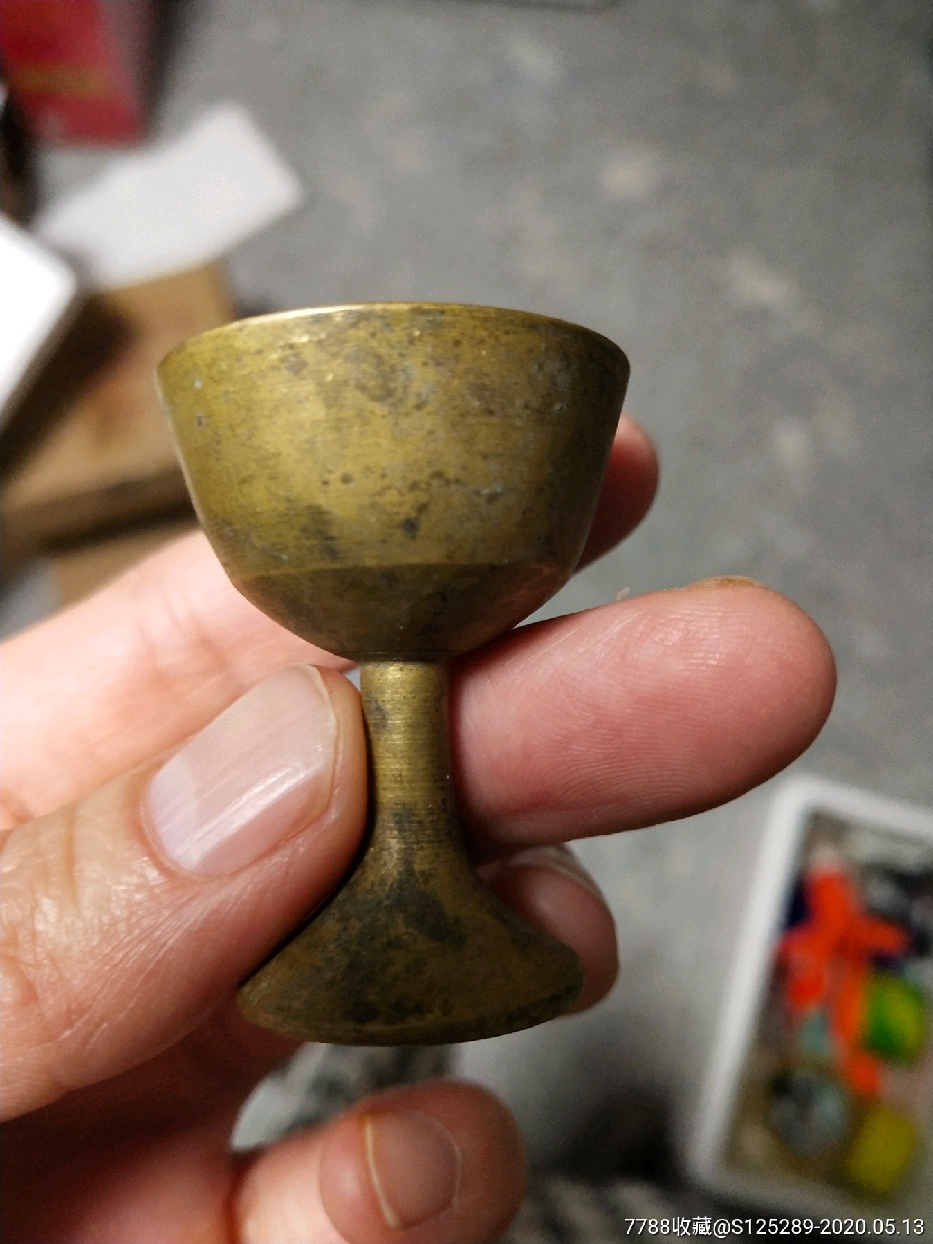 民国老铜酒杯铜酒杯