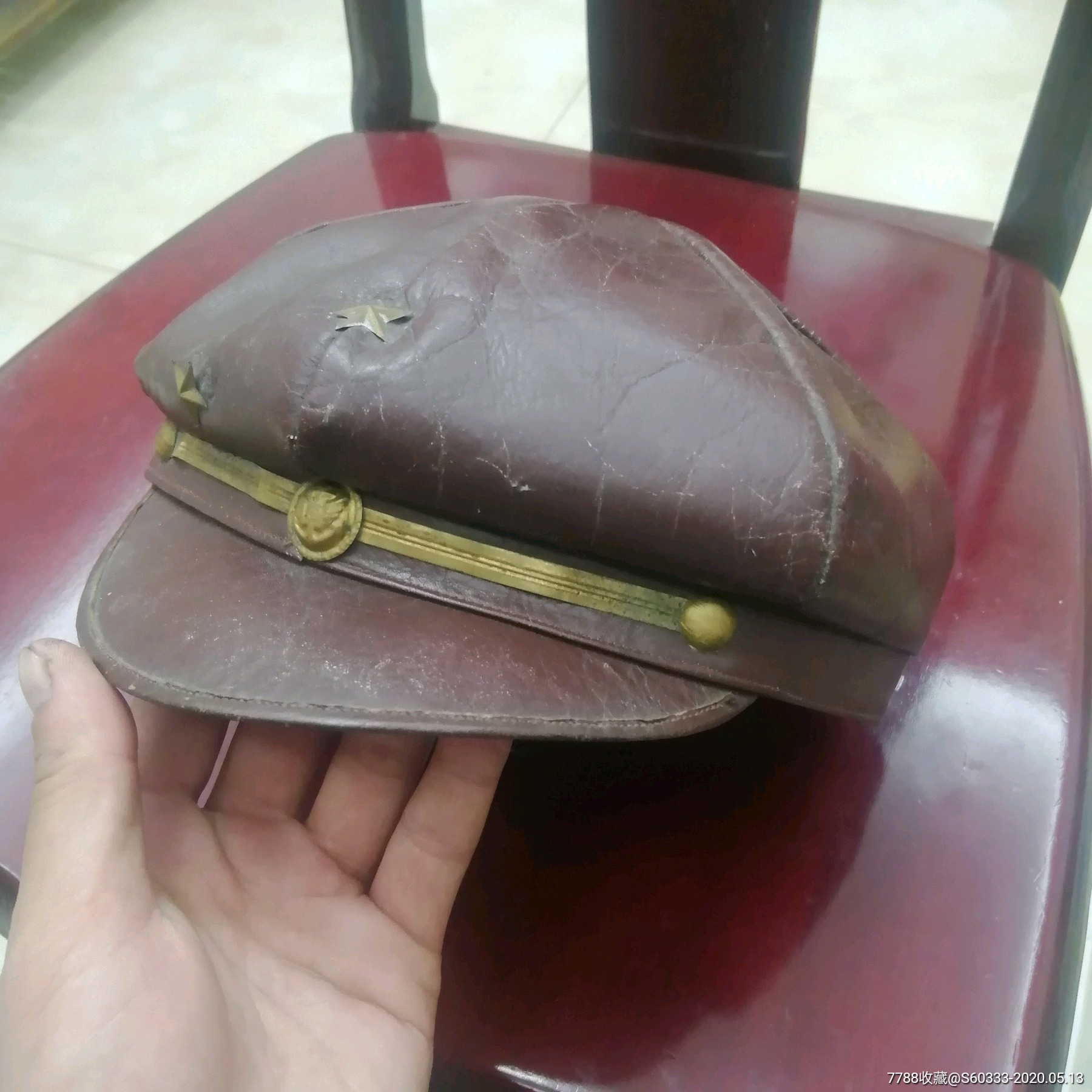 少见的民国海军航空兵皮帽子