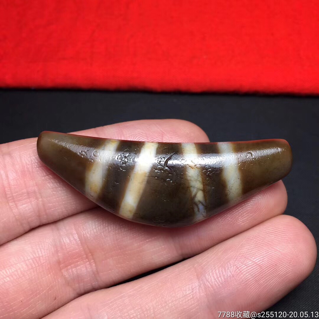 精品藏区老料牛角珠