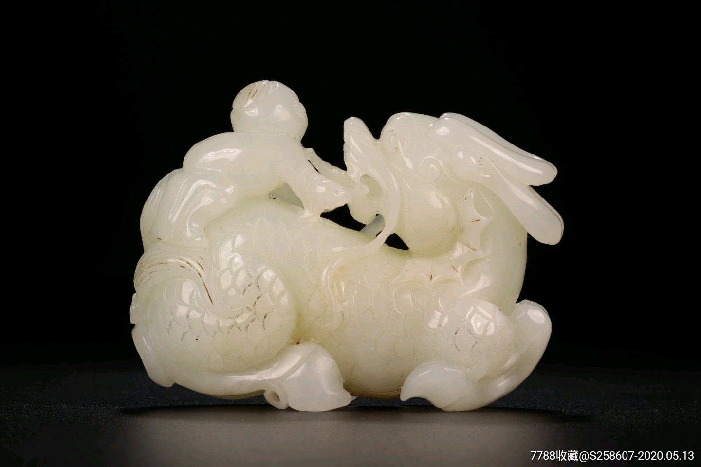 和田玉麒麟送子