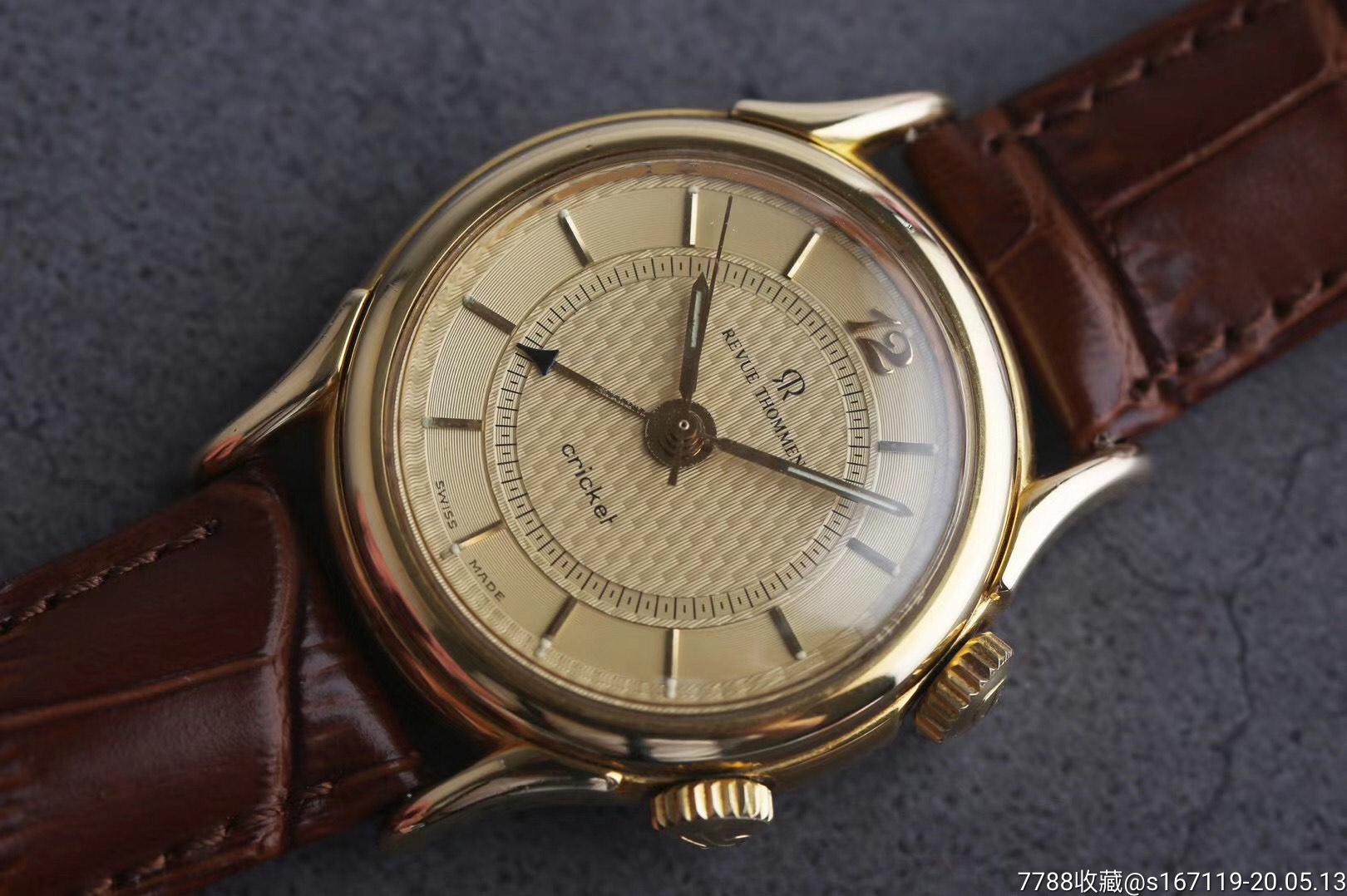 瑞士梭曼总统闹铃表 金布纹轨道盘面 表径35