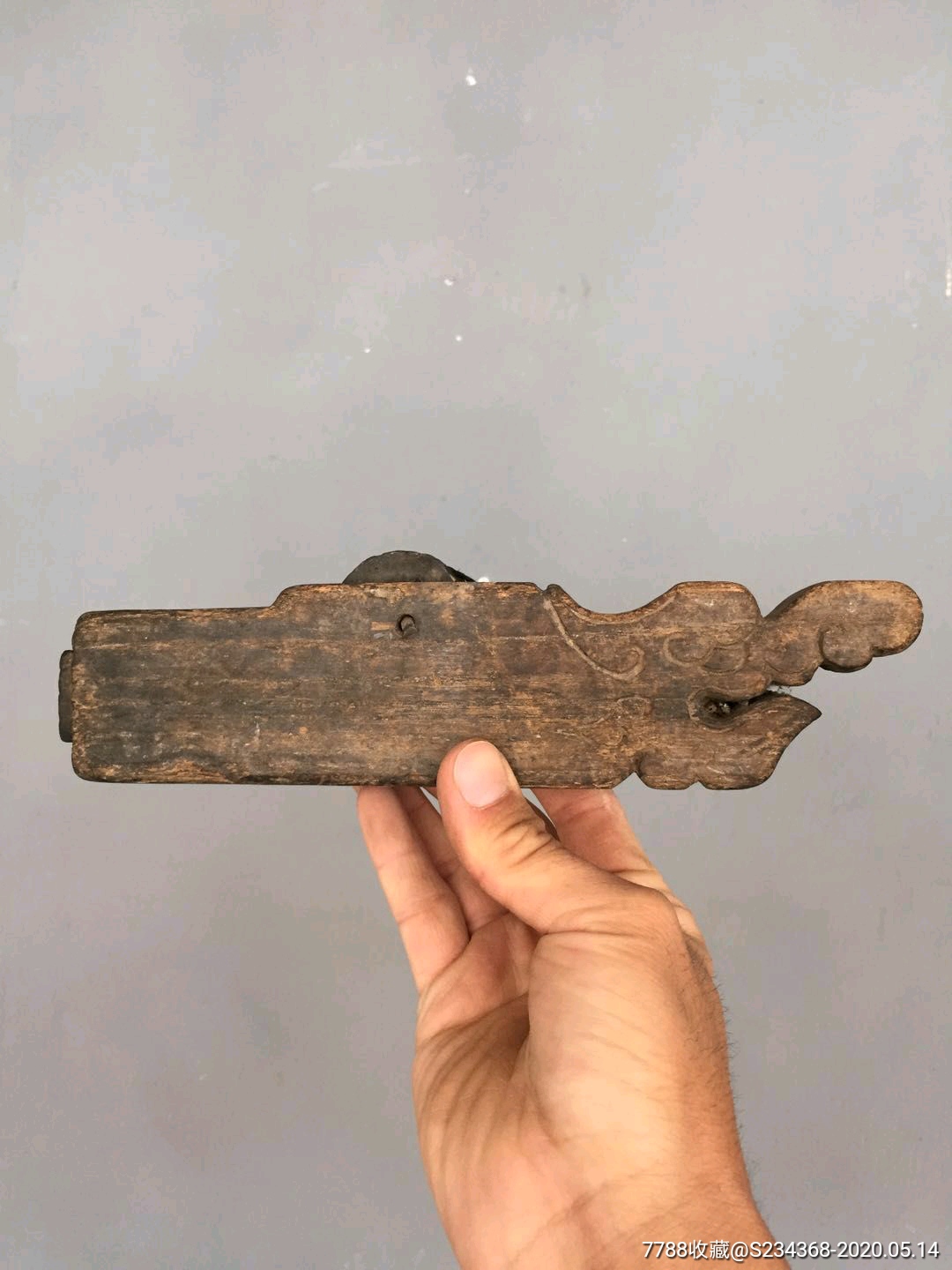 老龙头墨斗民俗老物件老古董木头墨斗古玩杂项