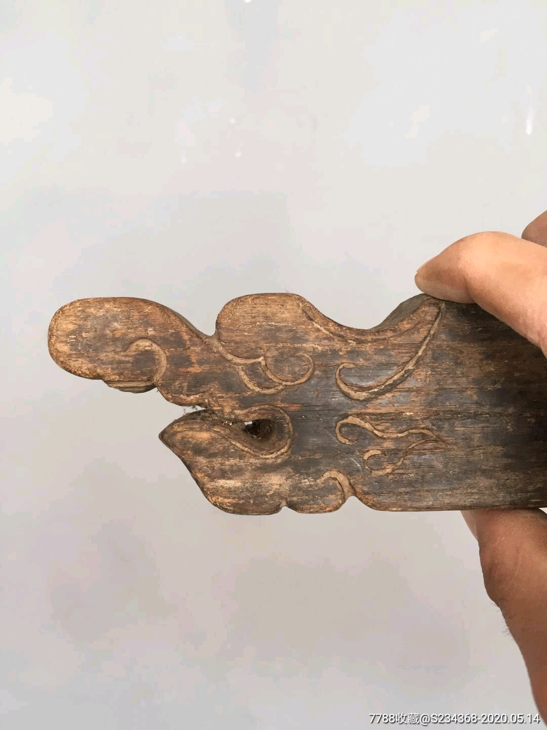 老龙头墨斗民俗老物件老古董木头墨斗古玩杂项