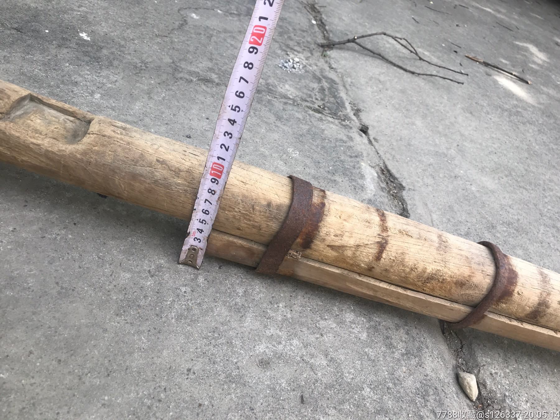 纯手工榉木制船橹355*23*10