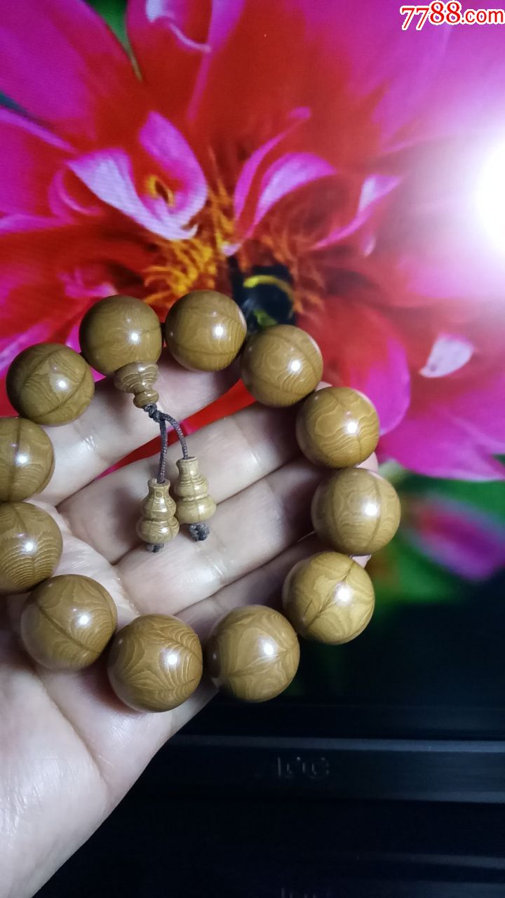 降龙木配弟子葫芦手串20mm12棵珠