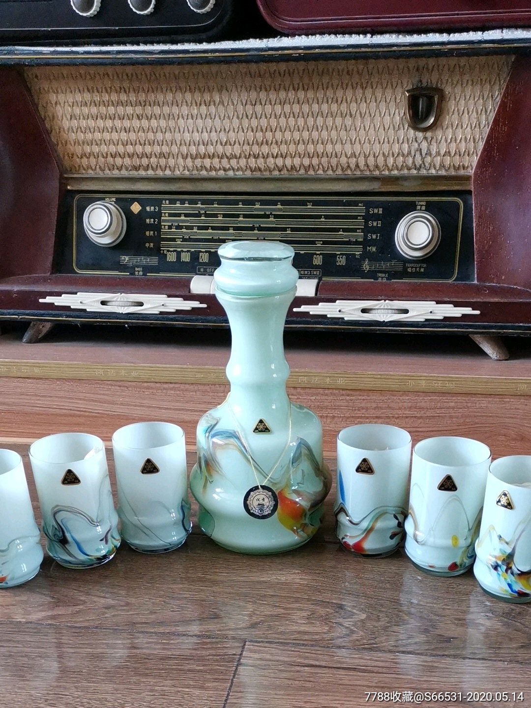 冰花牌凉水杯一套82年获奖品牌