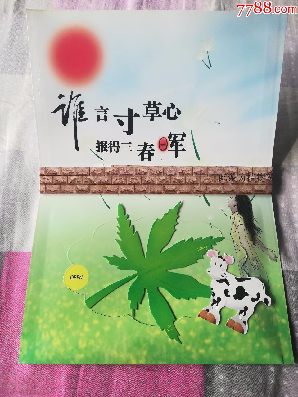 谁言寸草心报得三春晖家庭小庭院7797