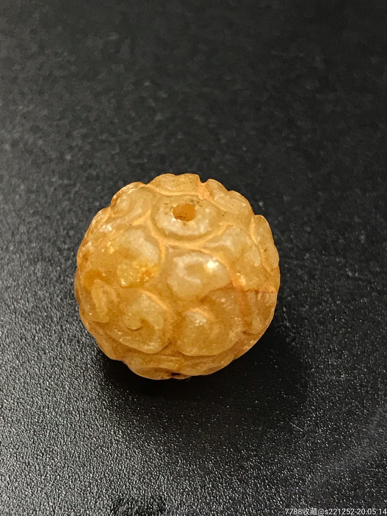 战汉高古玉珠子高古玉卷云纹珠 战汉高古玉珠子高古玉