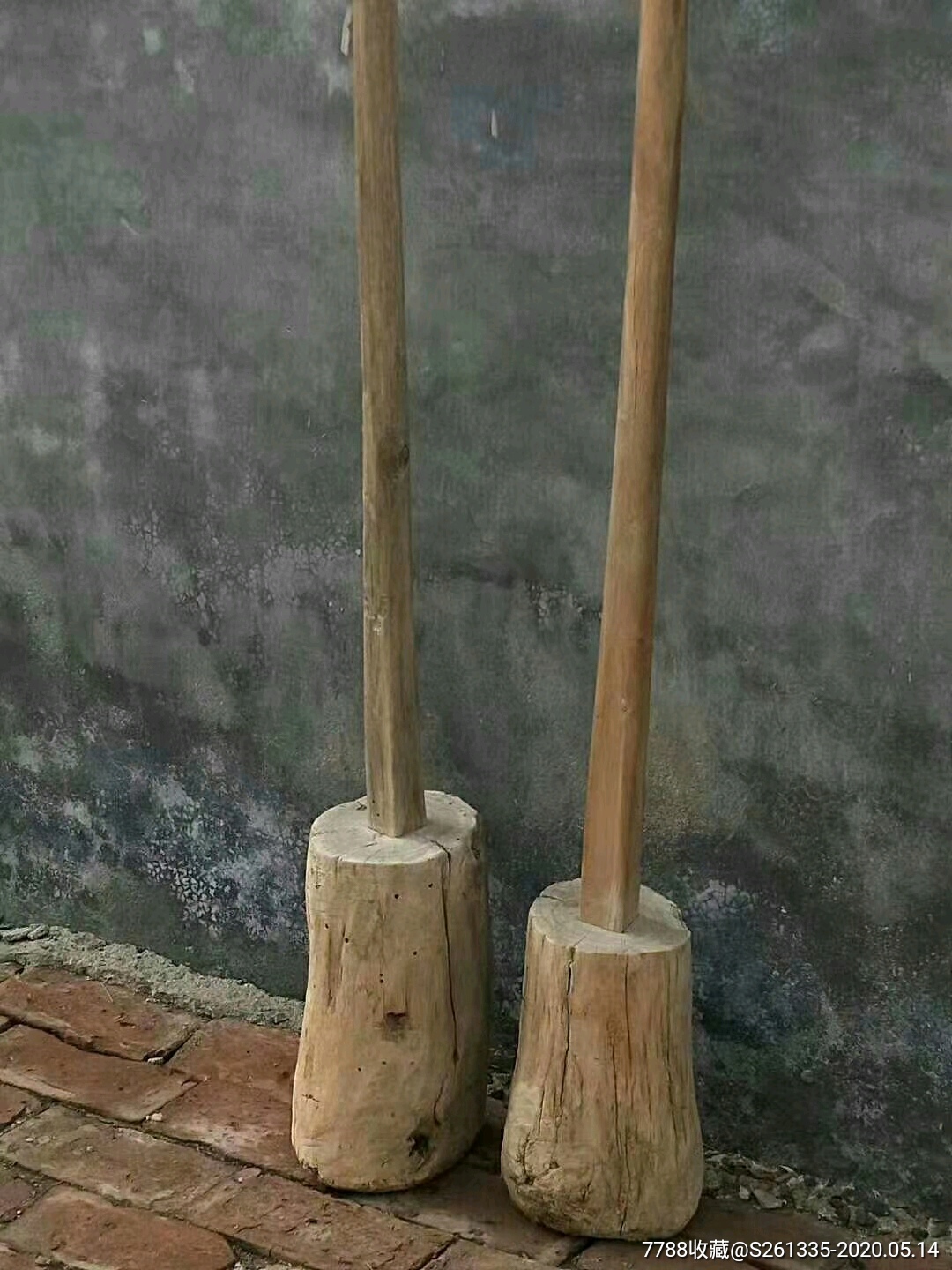 老木夯巩固地基