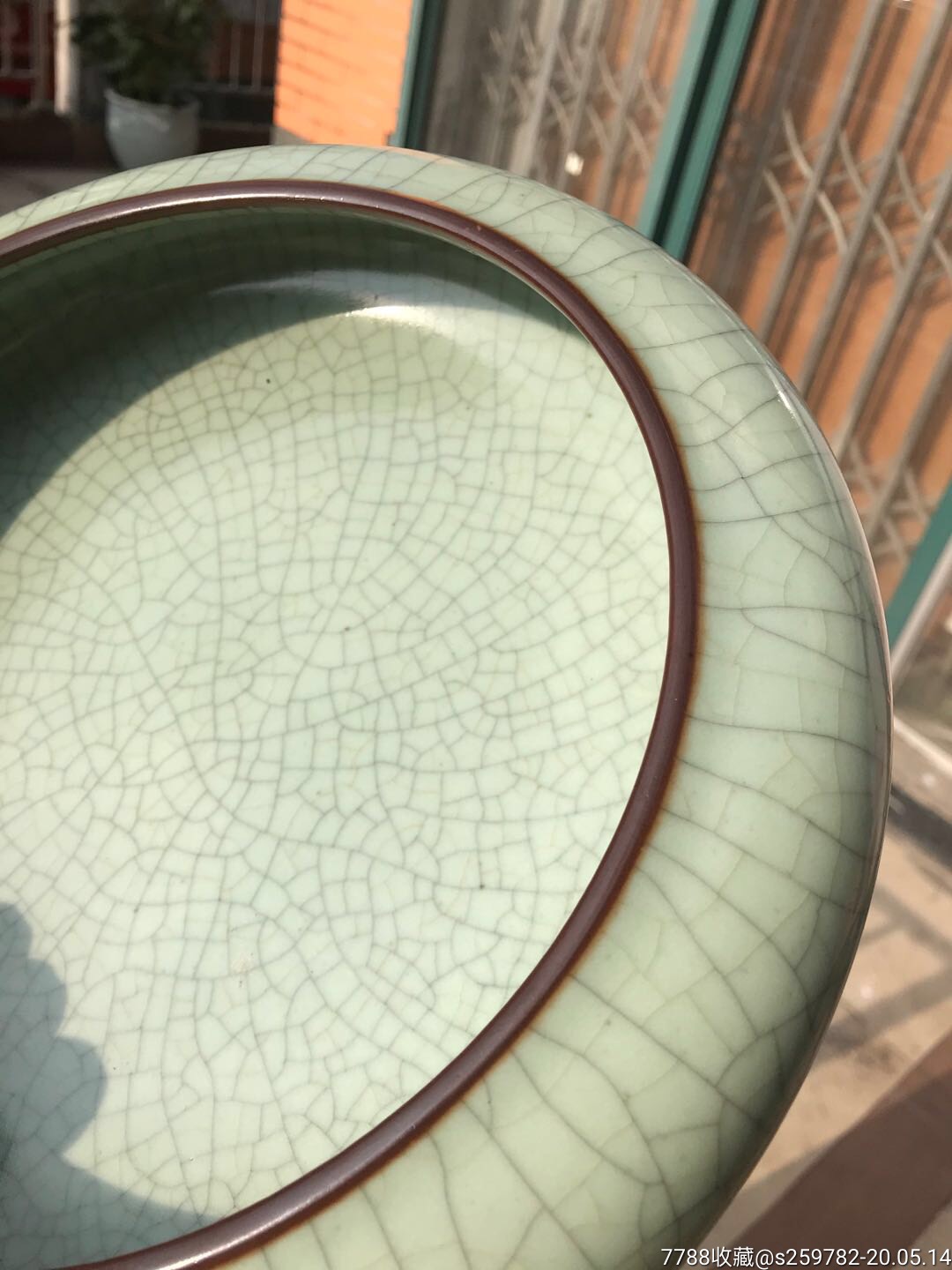 单色釉开片大水洗