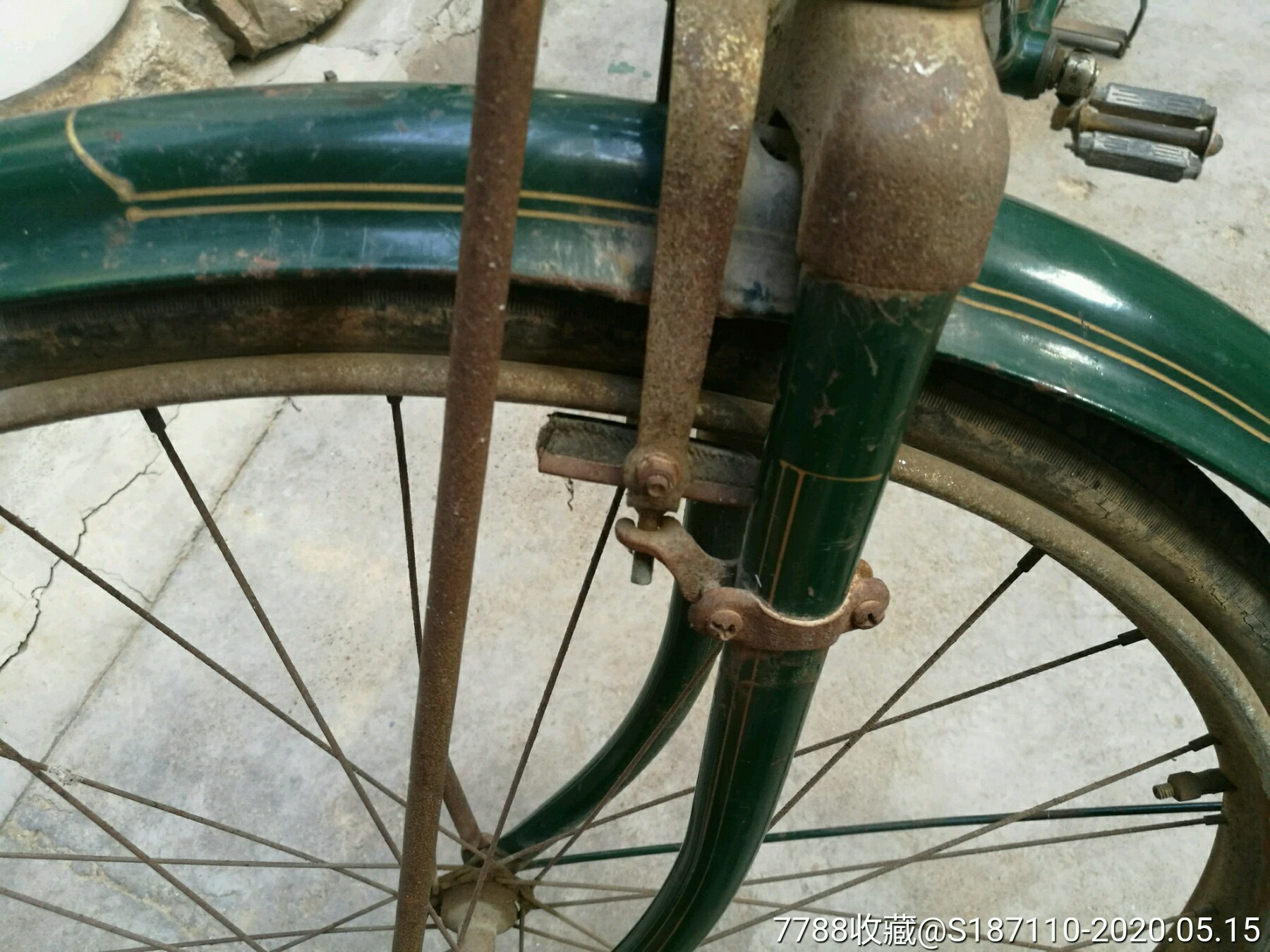 "永久"牌邮政军绿色自行车-其他车马/户外-7788收藏