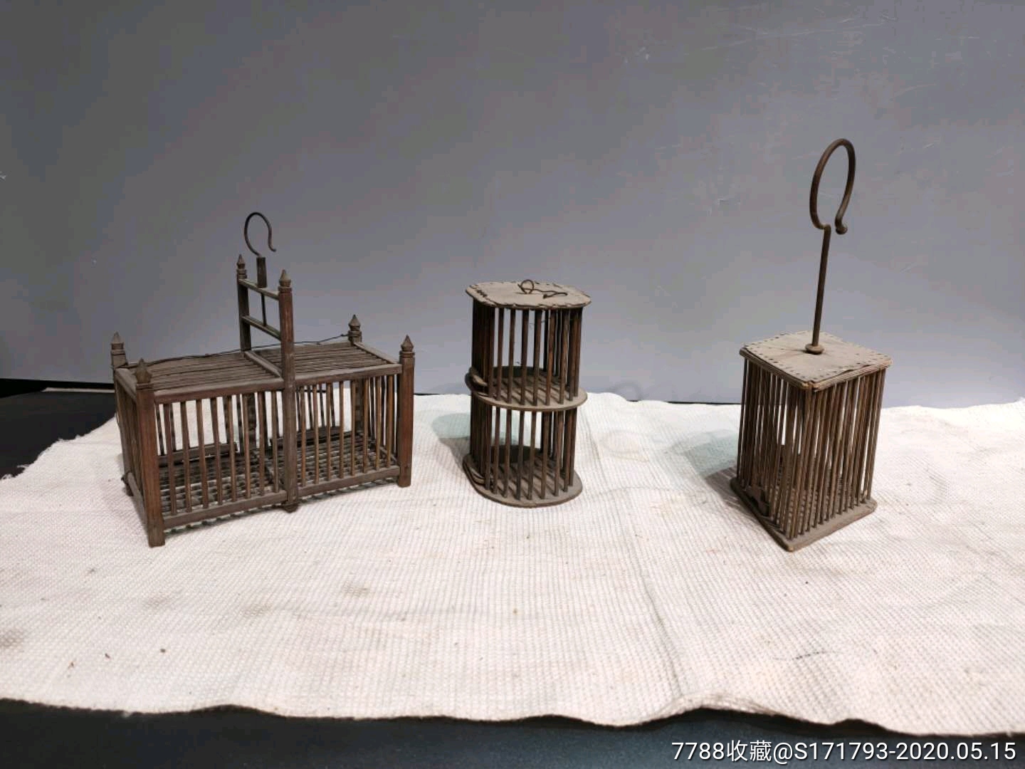 晚清竹制蛐蛐笼 做工精细