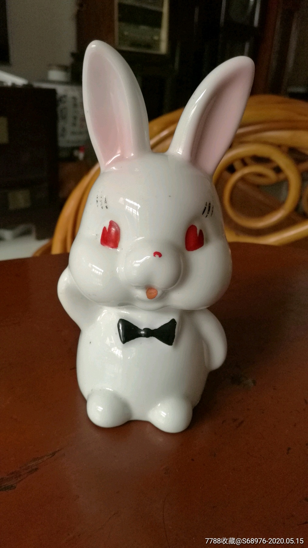 老存钱罐小白兔存钱罐造型可爱无磕碰高16cm